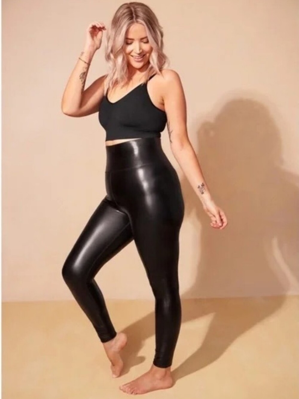 Knix Faux Leather Leggings From The Birds And Papaya Collab
